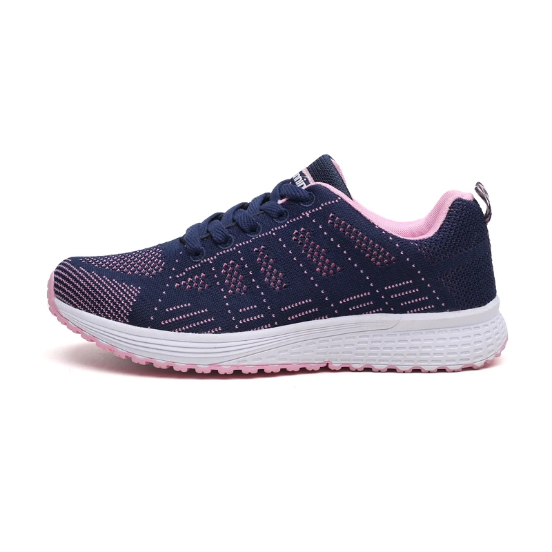 

OLOMM Fast delivery women's casual shoes fashion breathable walking mesh gauze flat shoes sports shoes women