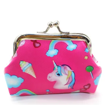 

M189 Lovely Unicorn Pocket Purse Small Coin Bag With Buckles Women Girl Gift Wholesale