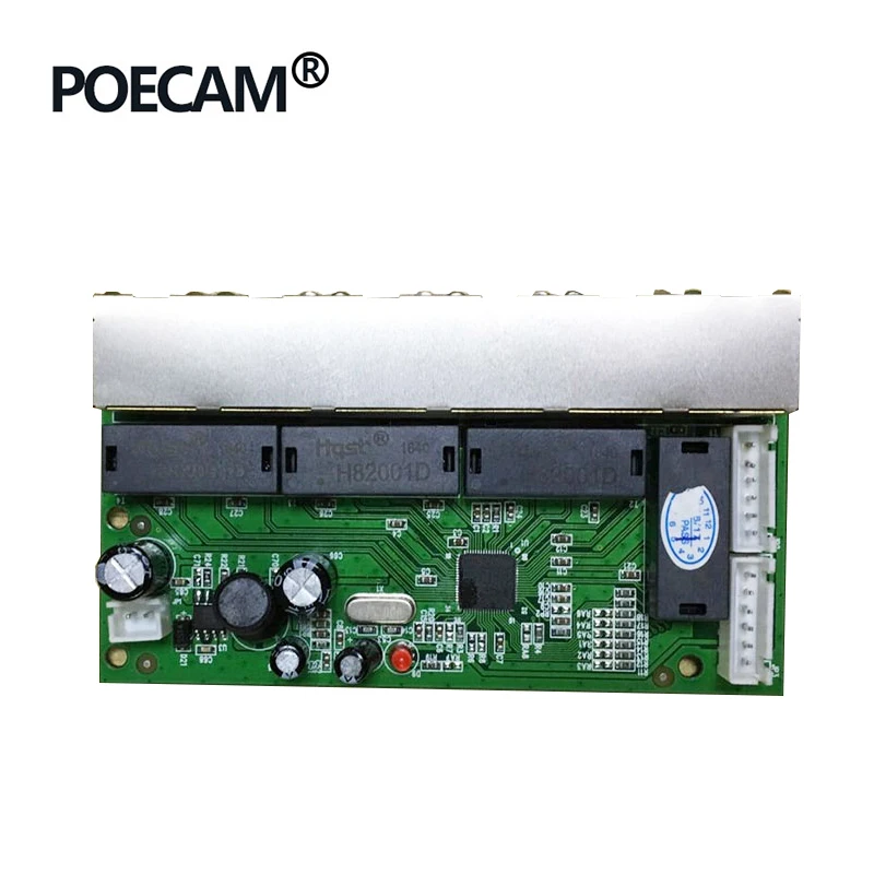 8 Порты 10/100 Мбит/с сети волокна коммутатор PoE Fast Ethernet коммутаторы борту модуль
