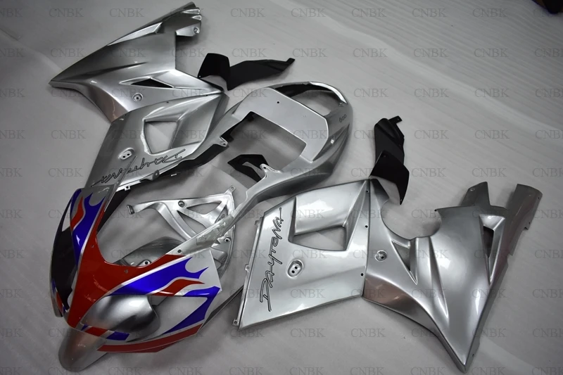 Обтекатель для Triumph 600 650 2003 - 2005 Daytona 03 04 серебристый Abs обтекатель Неокрашенный