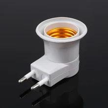 1 шт в наборе, E27 ЕС переходник с питания ВКЛ-ВЫКЛ переключатель управления E27 гнездо основание светильника цоколь лампы