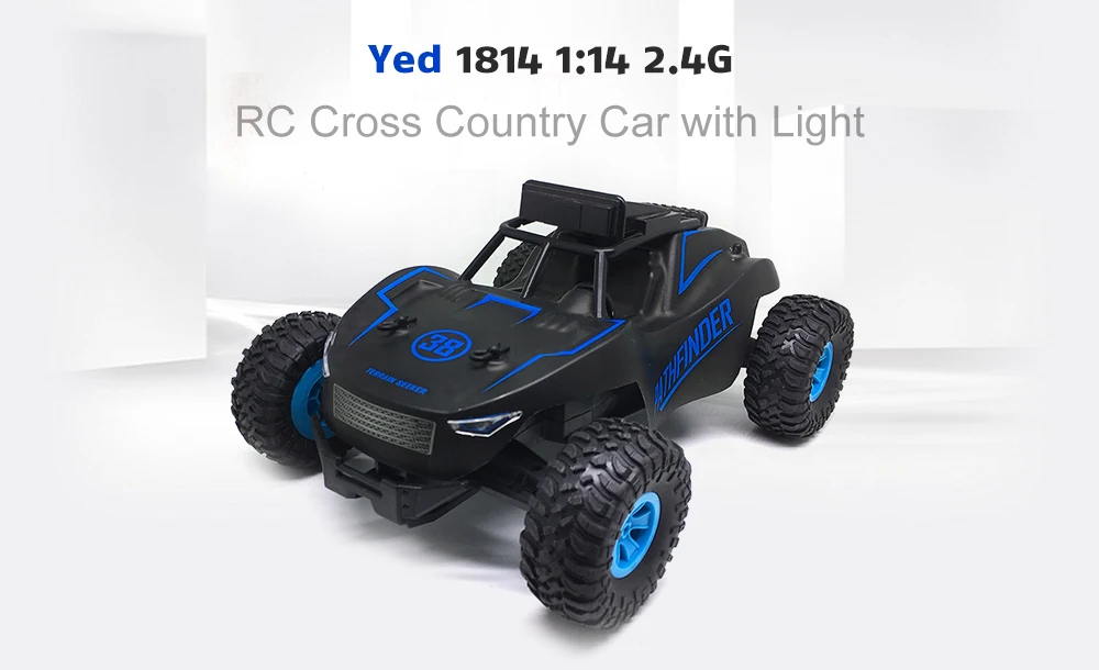 1:14 2.4GHz Remote Control RC Cross Country Car 15km/h with Light  RTF Big Monster Truck Rc Drift Car Toys for Children