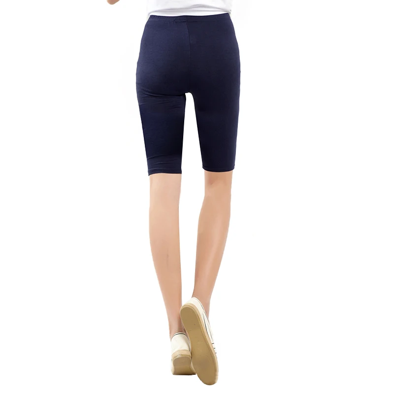 Для женщин брюки до колена эластичное одноцветное Цвет Running Фитнес для девочек повседневные штаны плюс Размеры 3-5XL TY66