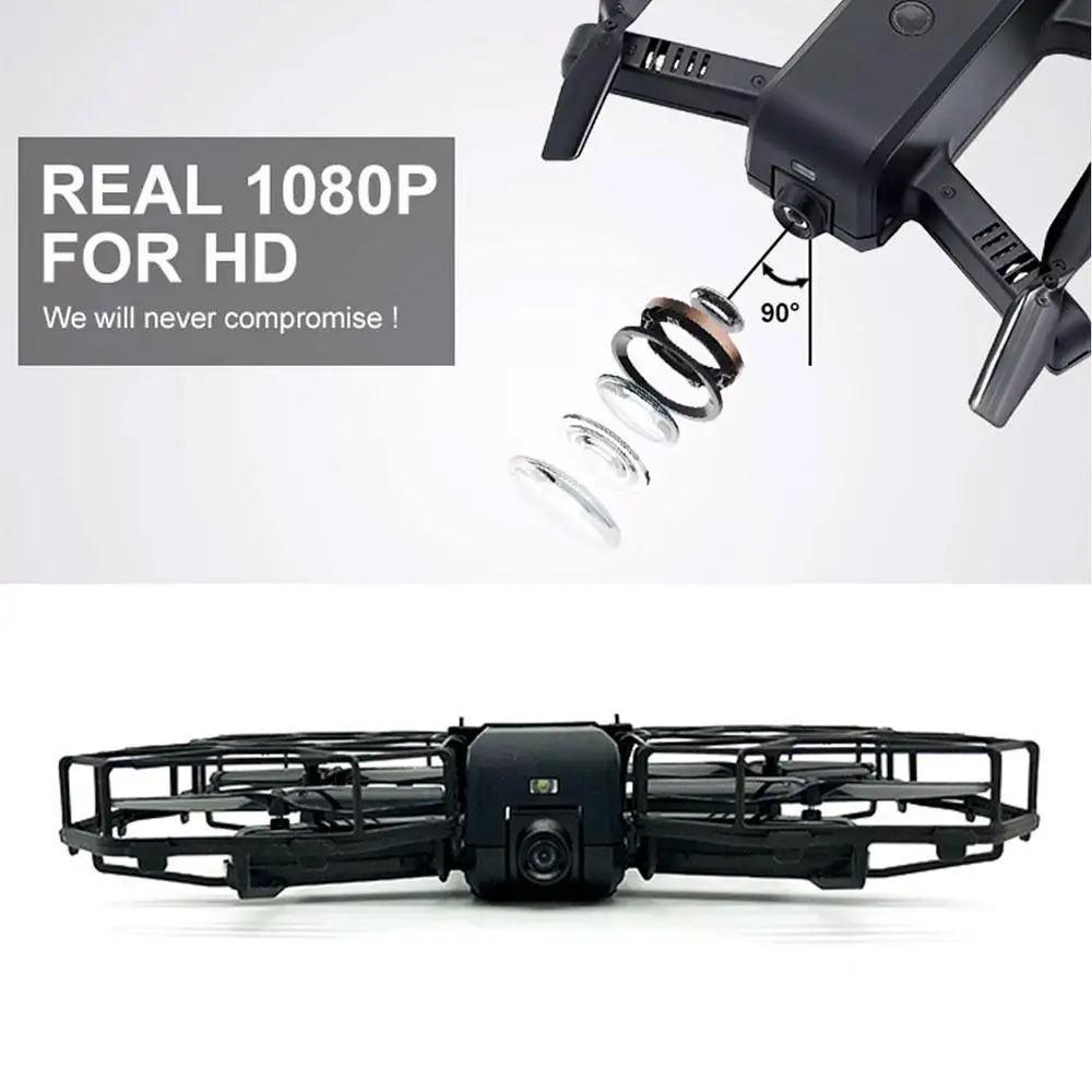 Aircraft 360degree Rolling Full Protection Drone Intelligent Flying Quadcopter LED Lighting