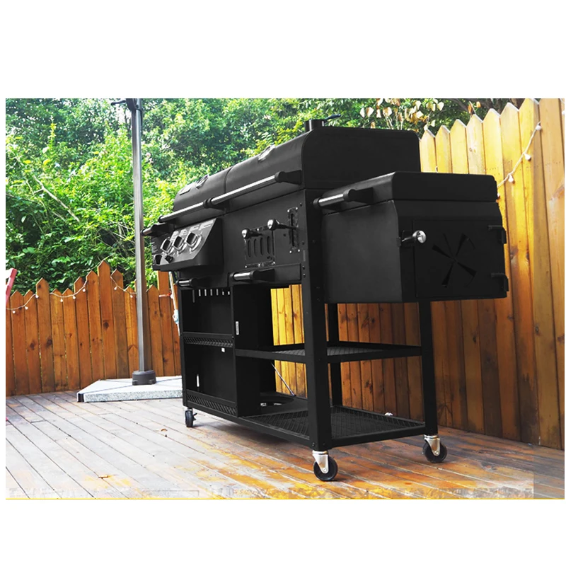 charcoal grill garden large home garden villa gas grill thickened