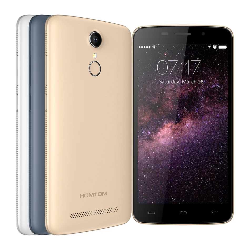HOMTOM HT17 мобильный телефон Android 6 0 1280*720 четырехъядерный 1 Гб + 8 3000 мАч отпечаток