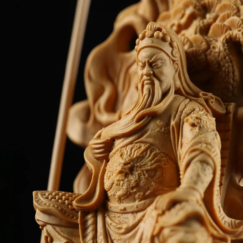 

wood guanyu Chinese Mars figures decoration feng shui carving sculpture chinese statues for