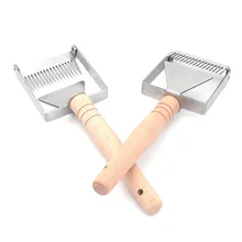 1 шт. нож пасечный Лопата нож-скребок для пчеловодов пчелиная Лопата расческа разворачивающая вилка инструменты для пчеловодства деревянная ручка нож пасечный