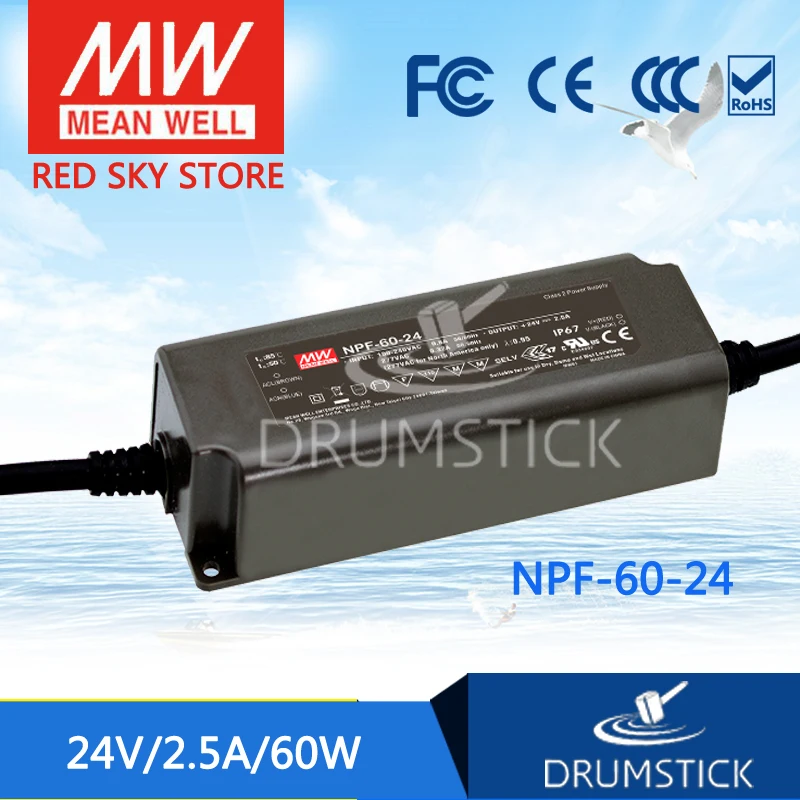 

MEAN WELL NPF-60-24 24V 2.5A meanwell NPF-60 24V 60W Single Output LED Switching Power Supply