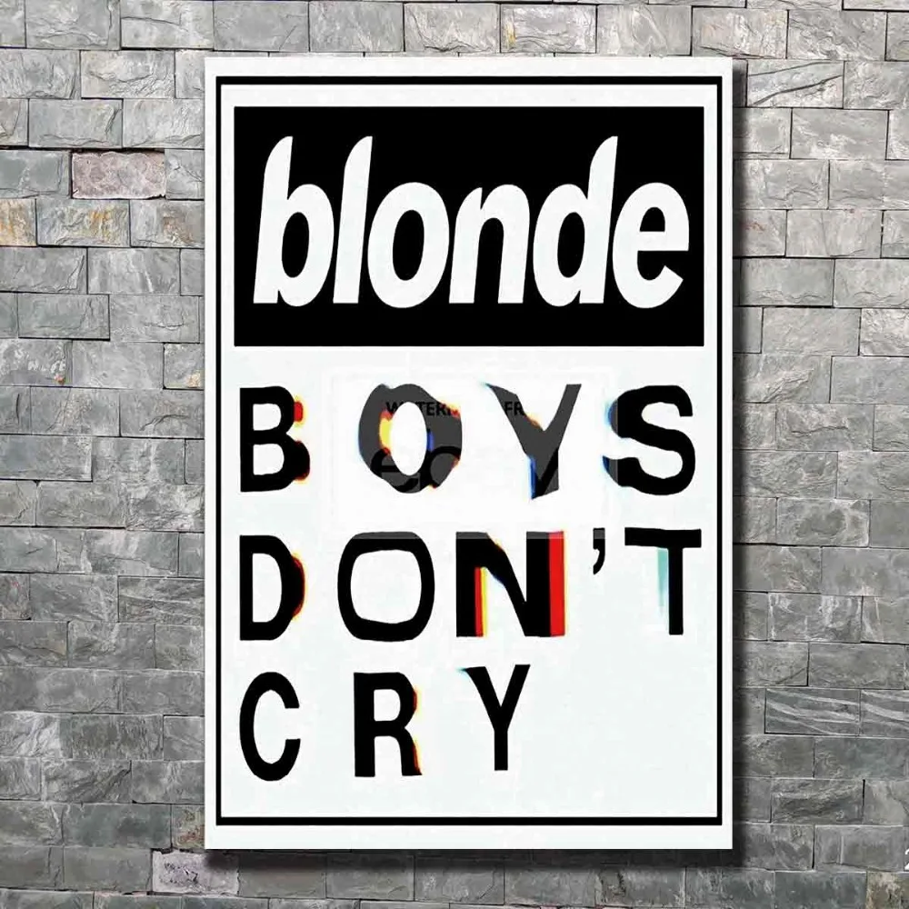 #*Cheap Frank Ocean Blonde Boys Don #039;t Cry Music hot Art Poster Print Home Wall decoration8x12 12x18 24x36 decor canvas hot