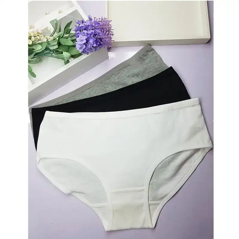 black cotton underwear pack