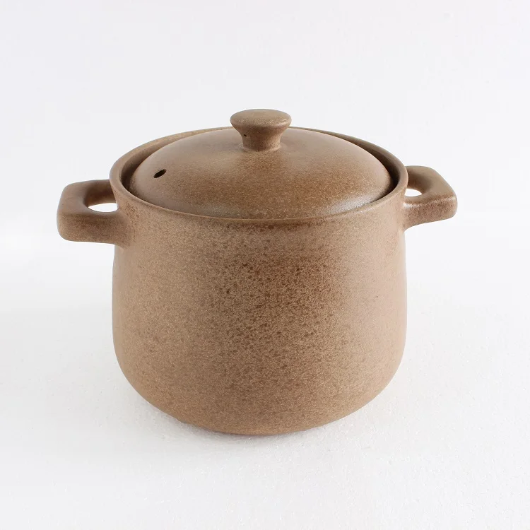 Shanxi clay hot pot soup home fire resistant ceramic saucepan cook meat casserole A Bite of
