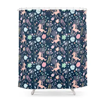 

Unicorns In Hesperides Shower Curtain Waterproof Polyester Eco-friendly Antibacterial Shower Curtains