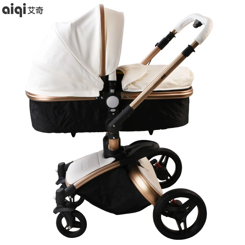 

High Landscape Shock Absorber Can Sit, Lie, Light, Children's Trolley, Two-way Folding Baby Umbrella, Four Wheeled Stroller