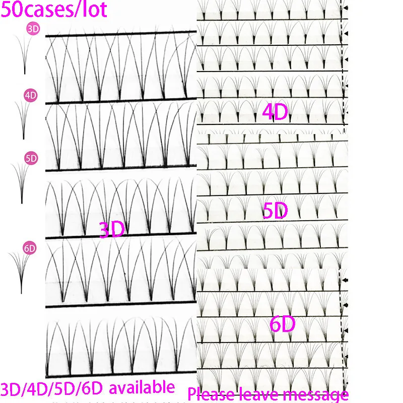

MIKIWI 50PC 12 Lines 3d/4d/5d/6d 0.07 thickness Premade Volume Russian Volume Eyelash Extensions Pre made Lash