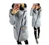 Women Fleece Sweatshirt Spring Winter Casual Long Zipper Hoodies Pocket Jacket Coat Outwear Plus Size 4XL Red/Black/Gray/Blue ► Photo 1/6