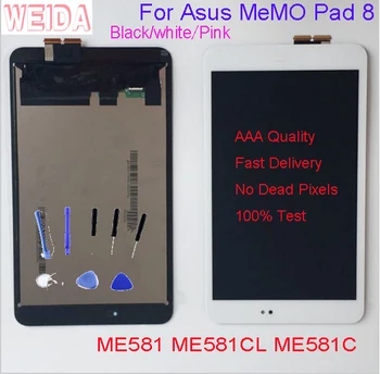 

8'' For Asus Memo Pad 8 ME581 ME581C K01H K015 ME581CL LCD Display Touch Screen Digitizer Assembly w Frame Tools No Dead Pixel