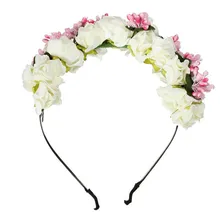 Обруч для волос корейский стиль волос Тип свадебные держатель венок обруч невесты свадебные украшения романтическая мода повязка на голову с цветами