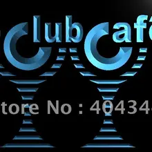 LB955-клуб кафе стеклянные Коктейли Бар Пивной свет знак
