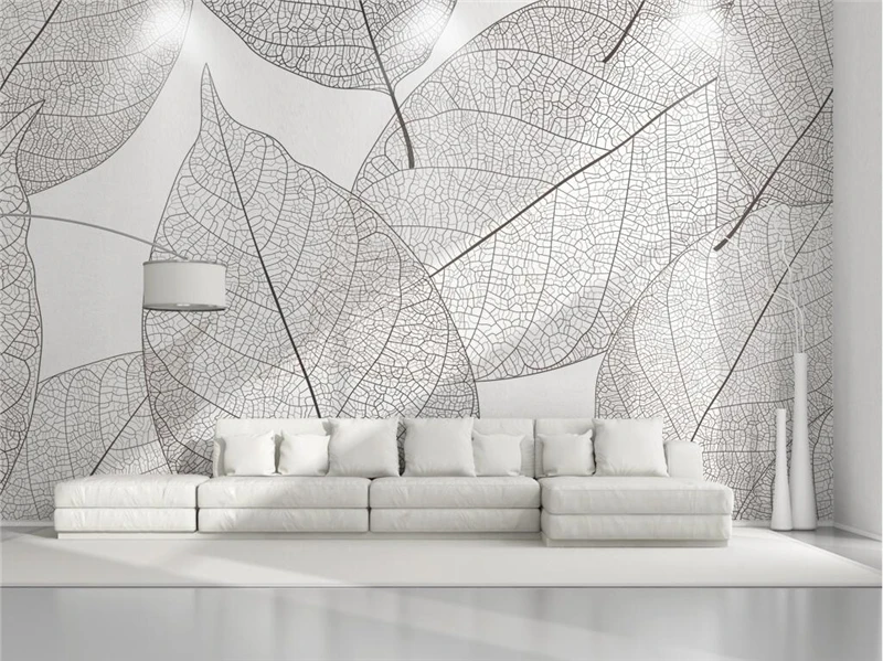 Wallpapers Youman Custom 3d Photo Wallpaper Murals Modern Minimalist Leaves Nature Murals Mural Bedroom Restaurant Decoration