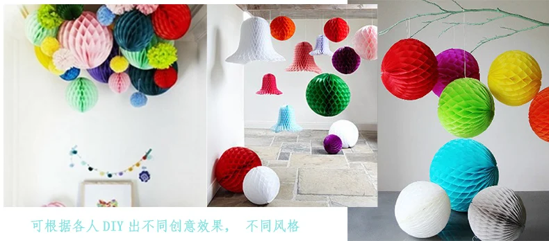6 15cm Babyshower Birthday Party Decorations Kids Honeycomb Balls Chinese  Paper Lantern Home Decoration Accessories Lampion