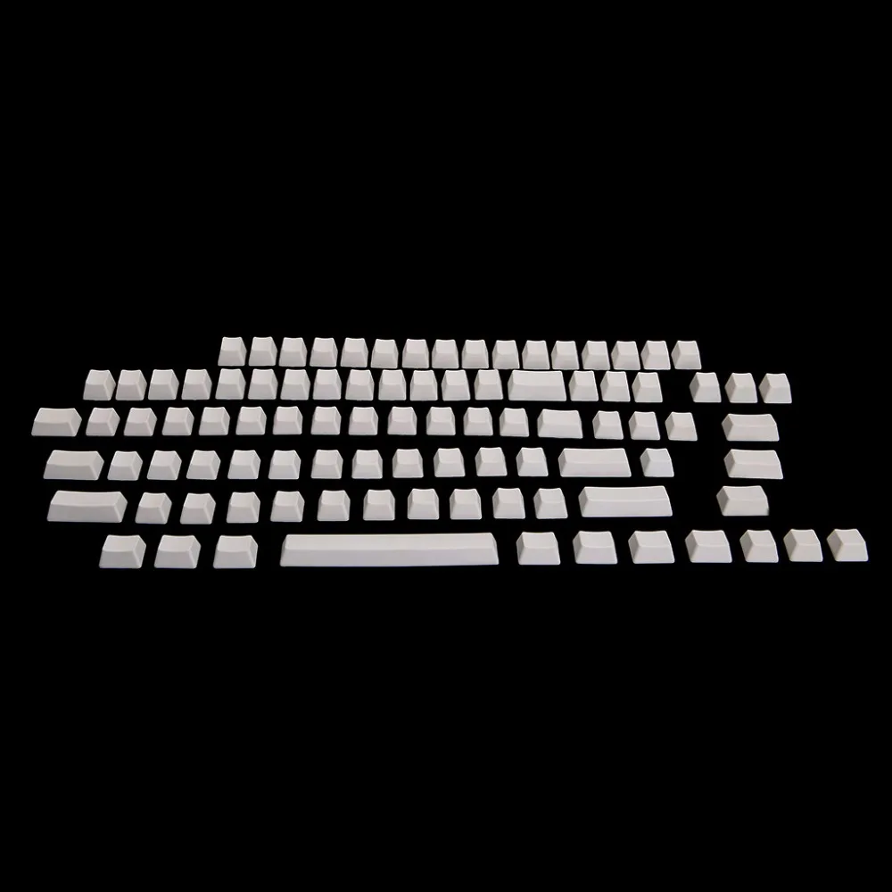 Универсальная клавиатура 87Key Keycap PBT Набор колпачков для ключей пустая без печати