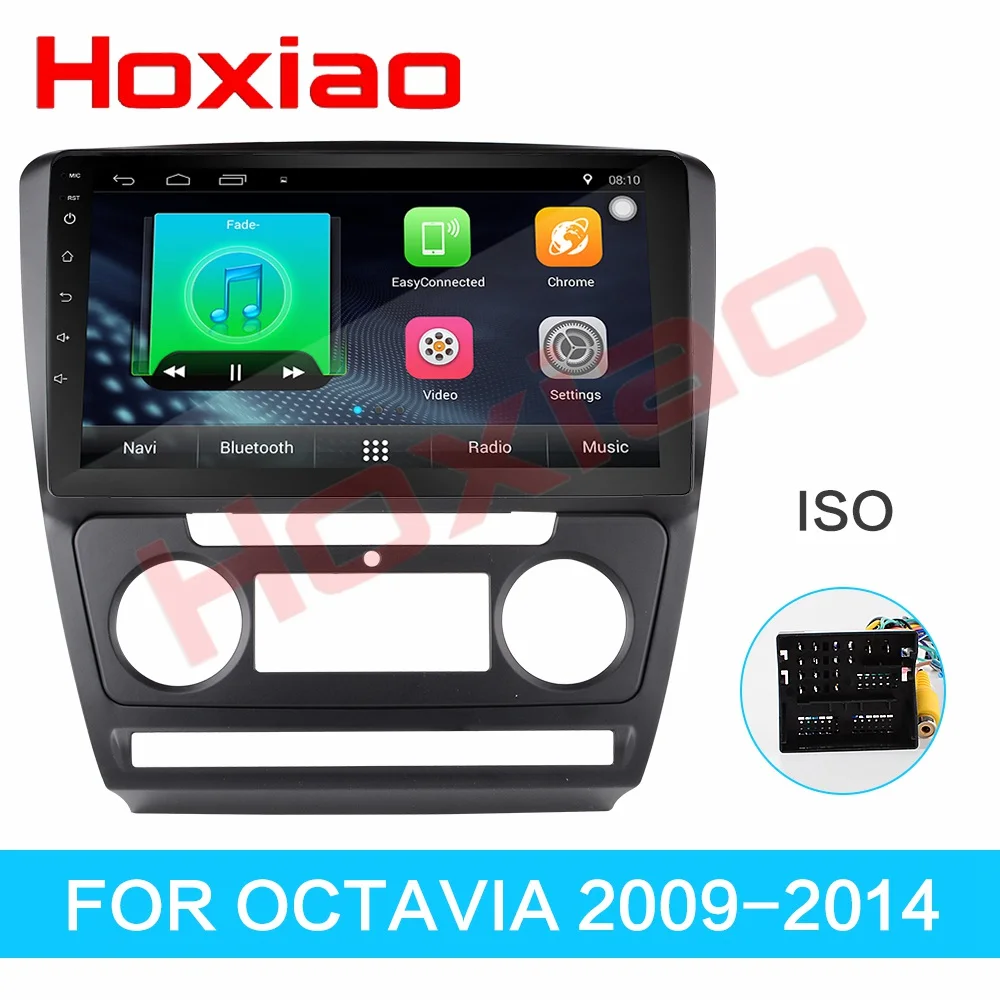 Excellent 2 din Android Quad Core Car DVD player for Skoda Volkswagen Octavia Audio GPS Radio Steering-Wheel car multimedia player 5