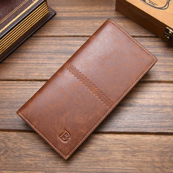 

CarrKen Men Long Wallets Classic Style with Letter B High Quality Large Capacity Luxury Wallet for Men Card Holder Male Purse
