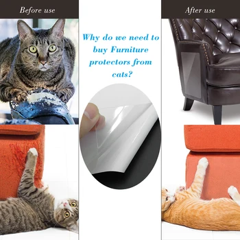 2Pcs/Lot Sofa Cat Claw Protector Self-Adhesive Couch Protector 2 Chair And Sofa Covers