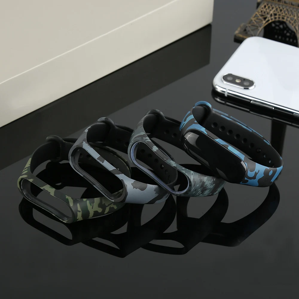

Camouflage Armband Band Voor Xiao mi mi band 3 Smart armband Vervang Siliconen Pols Band Smart Armband Accessoires