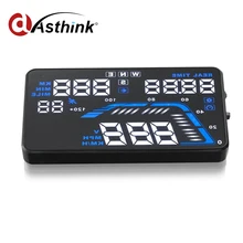 Universal Q7 5.5″ Car HUD Head Up Display Speedometers Car Overspeed GPS Warning Dashboard Windshield Projector Reflective Film