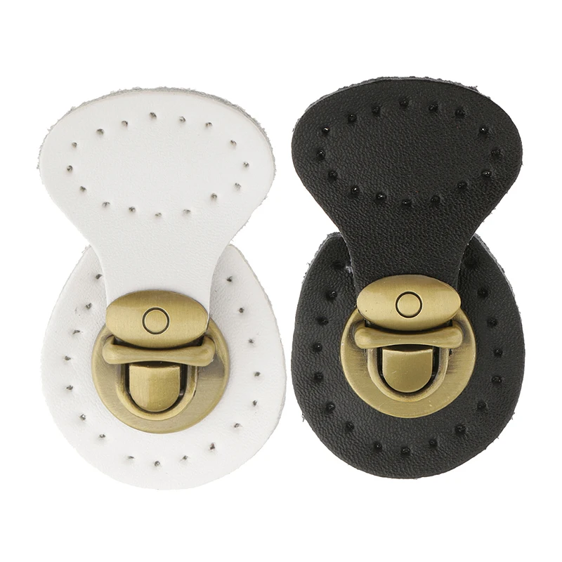 1pcs Bags Lock Button Selfrestraint Quality Cowhide Bag Hasp Buckle