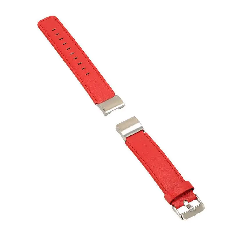Ремешок из натуральной кожи для Fit bit Charge 2 умные аксессуары для замены Fitbit Charge 2 Band для FIT BIT - Цвет: Красный