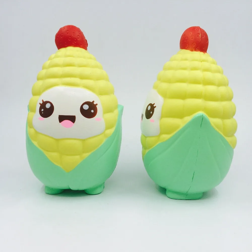 Оптовая продажа 10 шт. kawaii squishy милая кукуруза сжимаемая медленно поднимающаяся