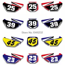 H2CNC изготовленный на заказ номерной знак фон Графика Стикеры& Наклейка для Yamaha YZ85 2002- 2004 2006 2008 2010 2012 YZ 85