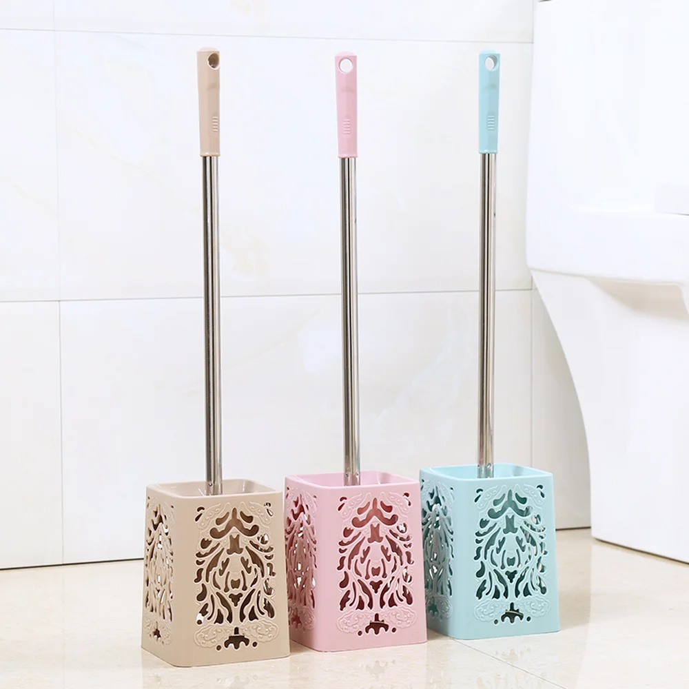 

Household stainless steel toilet brush set bathroom brush no dead angle cleaning brush toilet brush lo8141015