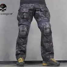 Для мужчин Военная Униформа Airsoft брюки BDU походные Emerson Тактический Gen3 брюки с наколенники Тифон EM7036 TYP