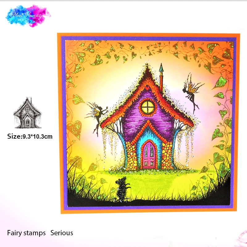 

fairy house Silicone Transparent Rubber Stamp clear Stamps DIY Scrapbooking paper card making