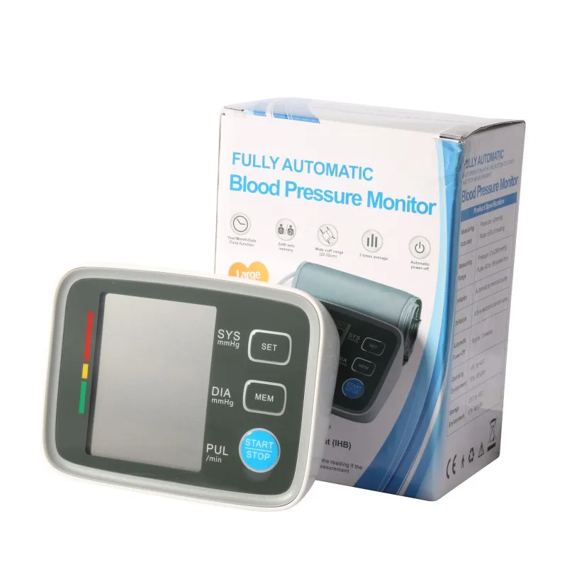 

Digital Arm Blood Pressure Monitor Heart Beat Rate Pulse Meter Tonometer Sphygmomanometers pulsometer