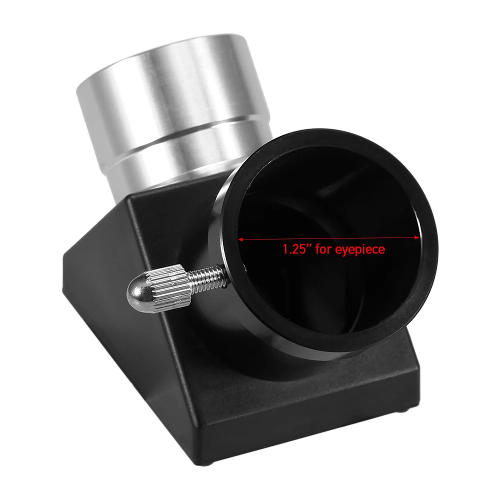 Astronomical Telescope Mirror Erecting 1.25IN 45 / 90 Degrees Zenith Diagonal Adapter Positive Optic Eyepiece Accessories 3