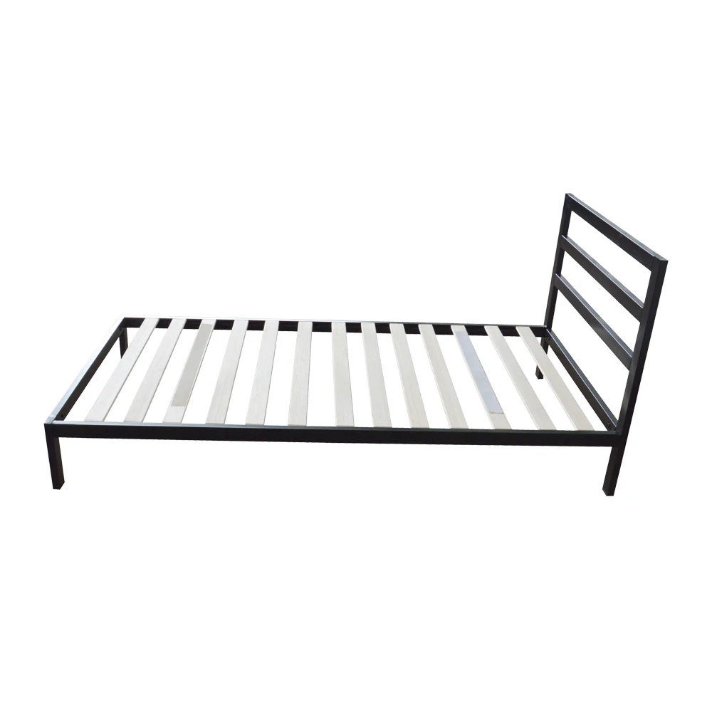 Twin Size Metal Iron Bed with Bar Head Black Dropshipping Twin Size Metal Iron Bed with Bar Head Black Dropshipping