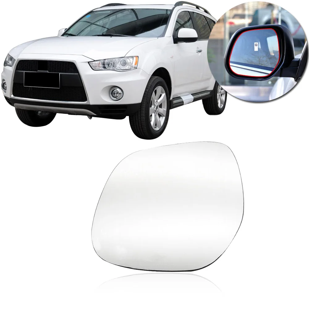 

CAPQX For Mitsubishi ASX Outlander 2006-2012 Outer Rear View Side Mirror Glass Side Rearview Mirror Lens Glass Without Heating