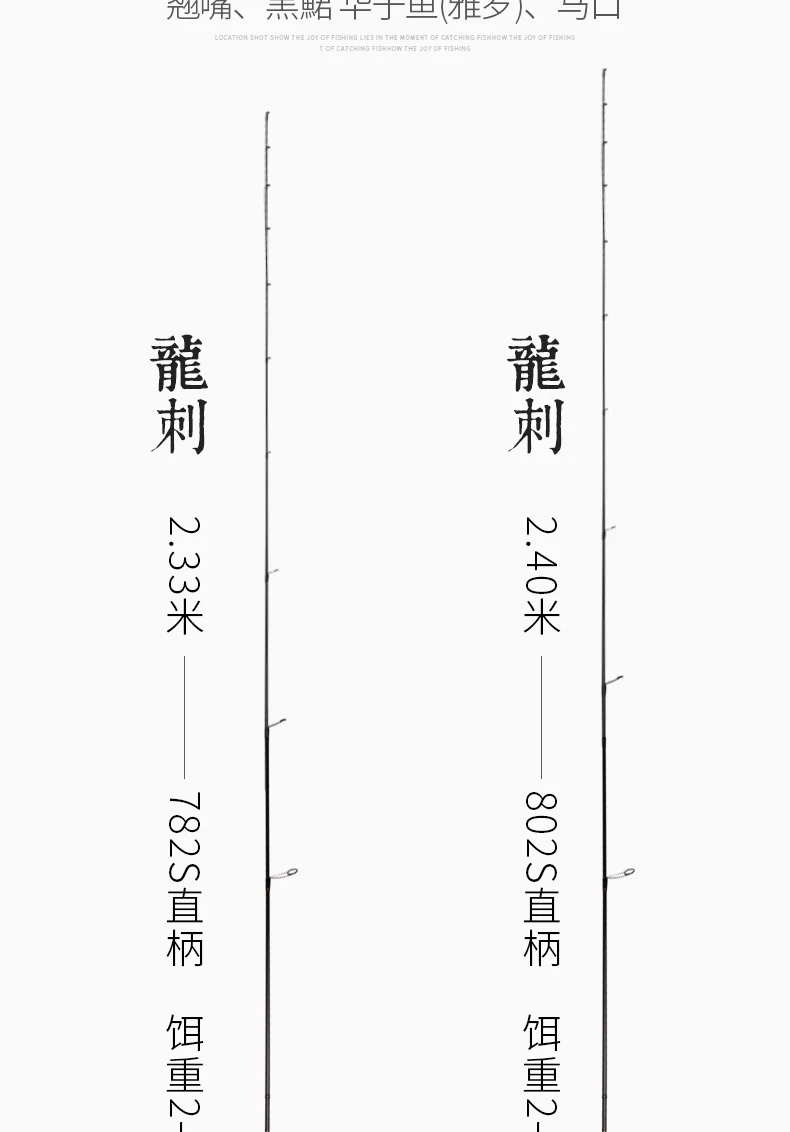 Абсолютно LURESTAR LONGCI полный Fuji части 782& 802L супер светильник стержень 2,33 м/2,4 м спиннинг