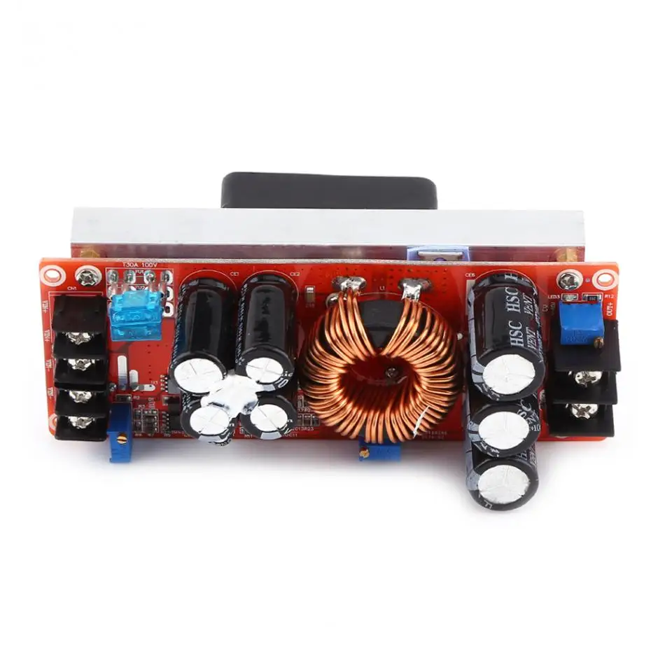 1200W 20A DC Step up Boost Converter постоянное увеличение тока Module LED Driver To DC10 60V с охлаждающим