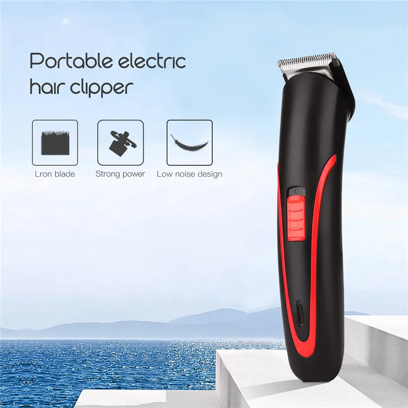 Portable Cordless Electric Hair Clipper 50/60Hz-0