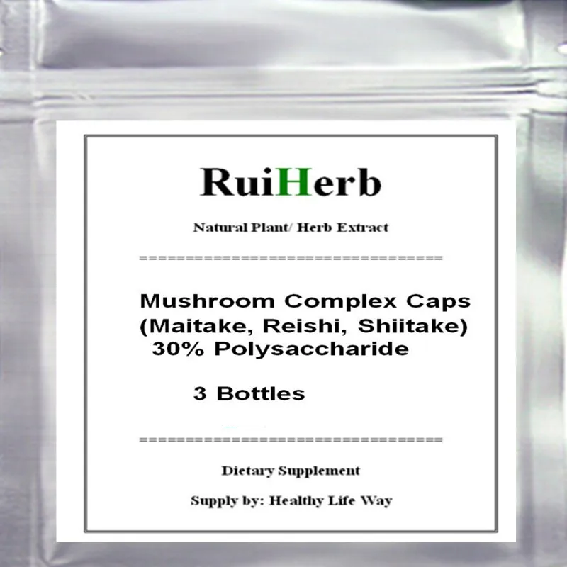 

Mushroom Complex (Maitake, Reishi, Shiitake) 30:1 Extract Caps 3Bottles 270counts