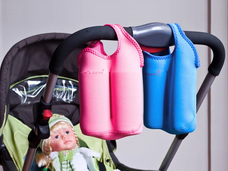 Детские Держатель молочной бутылки мешок изоляции бутылка для воды грелки детские еда коляска висит сумки младенческой бутылочка для