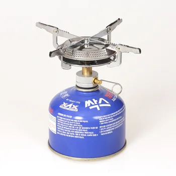 

New Portable Stainless Steel Camp Collapsible Bracket Gas Stove Outdoor Picnic Barbecue Camping Equipment With Bag