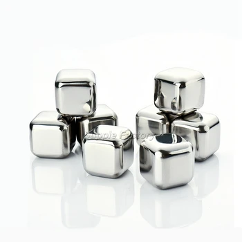 

500 pcs high quality Stainless Steel Whiskey Stones Ice Cubes Soapstone Glacier Cooler Stone