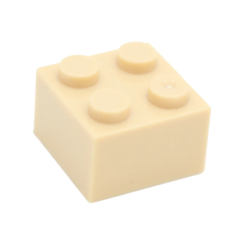 Строительные блоки Moc Brick 2x2 3003 DIY, Обучающие творческие основы, классические наборы, совместимые сборные частицы, игрушки для детей - Цвет: lighe yellow